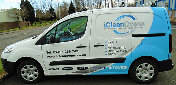 an iCleanOvens Van icleanovens mobile cleaning service van